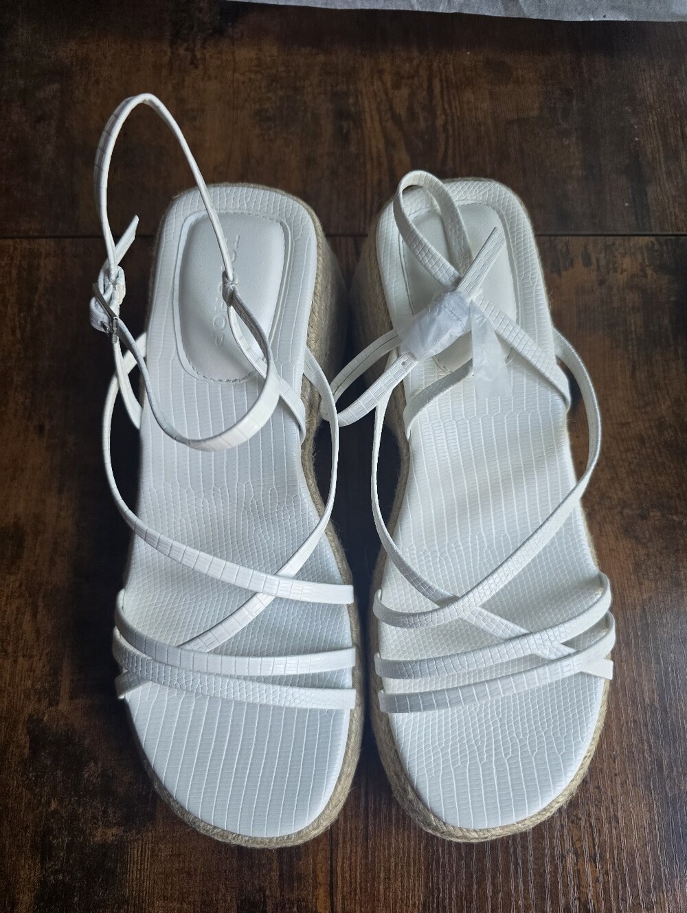 Topshop White Espadrille Wedges - Picture 6 of 10